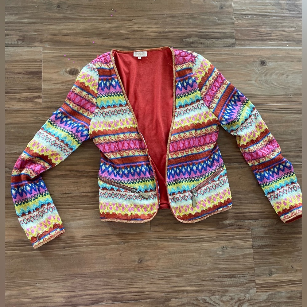 Colorful & one of a kind super fun and cool jacket
